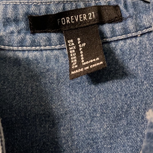 Forever 21 Jean top - Picture 2 of 3